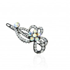 Заколка-защёлка со стразами 5.3см (2467) вариант 05
