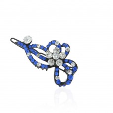 Заколка-защёлка со стразами 5.3см (2467) вариант 07