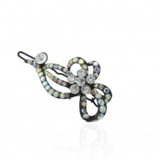 Заколка-защёлка со стразами 5.3см (2467) вариант 08