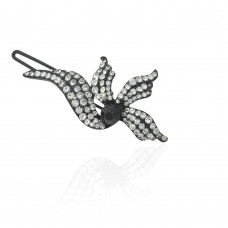 Заколка-защёлка со стразами 5.9см (2484) вариант 02