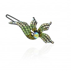 Заколка-защёлка со стразами 5.9см (2484) вариант 05