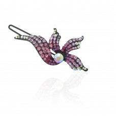 Заколка-защёлка со стразами 5.9см (2484) вариант 08