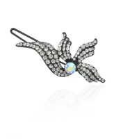 Заколка-защёлка со стразами 5.9см (2484) вариант 09