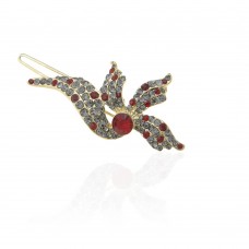 Заколка-защёлка со стразами 5.9см (11886) вариант 03