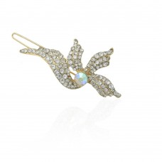 Заколка-защёлка со стразами 5.9см (11886) вариант 06