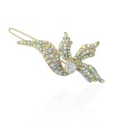 Заколка-защёлка со стразами 5.9см (11886) вариант 08