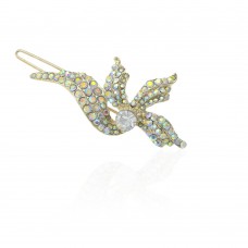 Заколка-защёлка со стразами 5.9см (11886) вариант 08