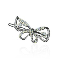 Заколка-защёлка со стразами 5.7см (3493) вариант 01