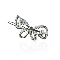 Заколка-защёлка со стразами 5.7см (3493) вариант 02