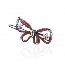 Заколка-защёлка со стразами 5.7см (3493) вариант 04