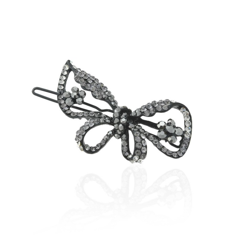 Заколка-защёлка со стразами 5.7см (3493) вариант 05