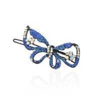 Заколка-защёлка со стразами 5.7см (3493) вариант 06