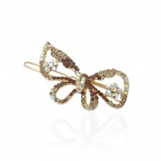 Заколка-защёлка со стразами 5.7см (11895) вариант 01