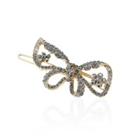 Заколка-защёлка со стразами 5.7см (11895) вариант 02