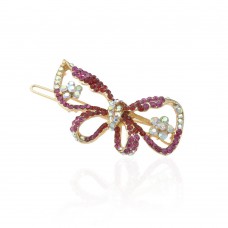 Заколка-защёлка со стразами 5.7см (11895) вариант 04