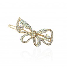 Заколка-защёлка со стразами 5.7см (11895) вариант 06