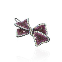 Заколка-защёлка со стразами 5.7см (11893)