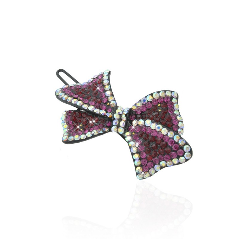 Заколка-защёлка со стразами 5.7см (11893)