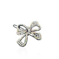 Заколка-защёлка со стразами 4.3см (3948) вариант 02