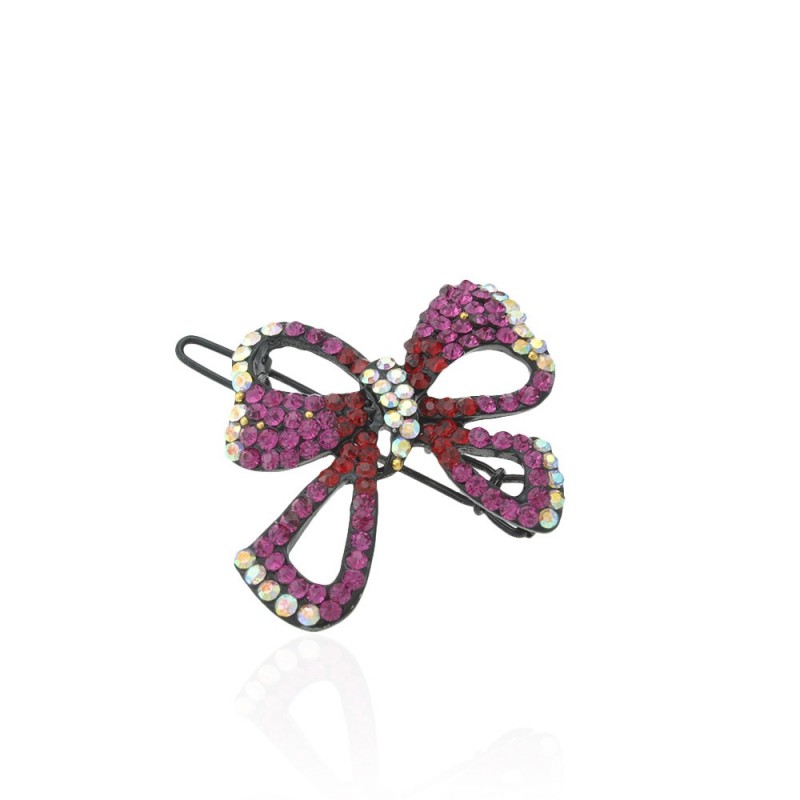 Заколка-защёлка со стразами 4.3см (3948) вариант 04