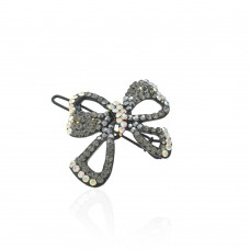 Заколка-защёлка со стразами 4.3см (3948) вариант 06