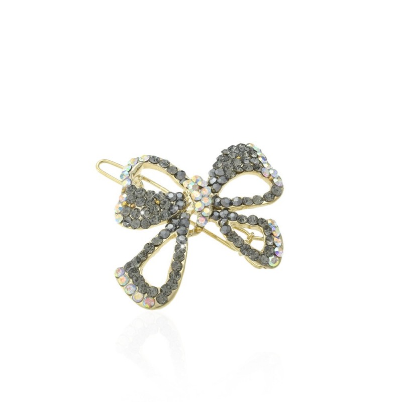 Заколка-защёлка со стразами 4.3см (11896) вариант 03