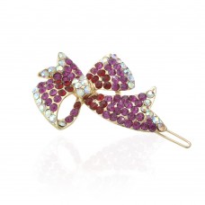 Заколка-защёлка со стразами 6.5см (3954) вариант 03