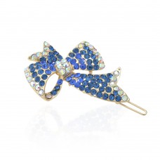 Заколка-защёлка со стразами 6.5см (3954) вариант 06