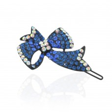 Заколка-защёлка со стразами 6.5см (11897) вариант 05