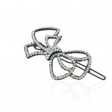 Заколка-защёлка со стразами 6.8см (6250) вариант 01