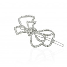 Заколка-защёлка со стразами 6.8см (9148) вариант 01