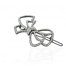 Заколка-защёлка со стразами 6.8см (6250) вариант 02