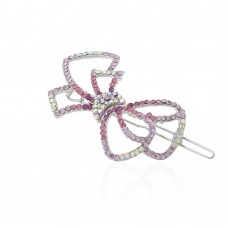 Заколка-защёлка со стразами 6.8см (9148) вариант 05