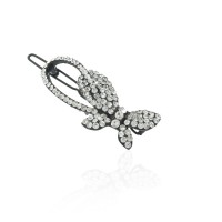 Заколка-защёлка со стразами 5.8см (6247) вариант 01