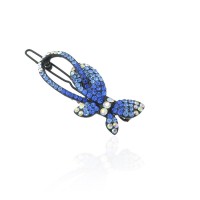 Заколка-защёлка со стразами 5.8см (6247) вариант 07