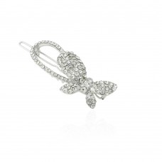 Заколка-защёлка со стразами 5.8см (11888) вариант 01