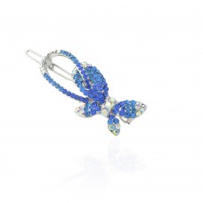 Заколка-защёлка со стразами 5.8см (11888) вариант 03