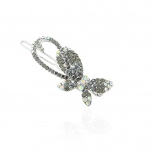 Заколка-защёлка со стразами 5.8см (11888) вариант 07