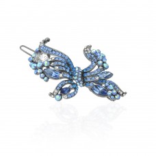 Заколка-защёлка со стразами 6.4см (8362) вариант 10