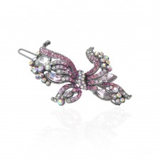 Заколка-защёлка со стразами 6.4см (8362) вариант 12