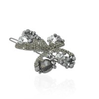 Заколка-защёлка со стразами 5.6см (8363) вариант 02