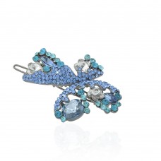 Заколка-защёлка со стразами 5.6см (8363) вариант 04