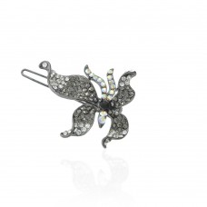 Заколка-защёлка со стразами 4.5см (9371) вариант 06