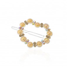 Заколка-защёлка со стразами 4.9см (9373) вариант 03