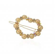 Заколка-защёлка со стразами 4.9см (9373) вариант 05