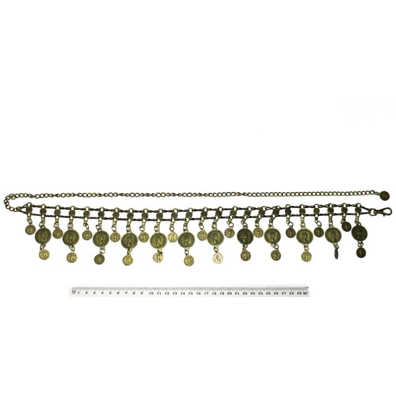 Пояс металлический с монетами (3512)