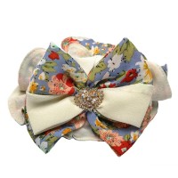 Резинка для волос шифоновая объемная с бантиком (11462) вариант 04