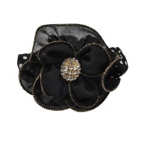 Резинка для волос шифоновая объемная с бантиком (11463) вариант 06