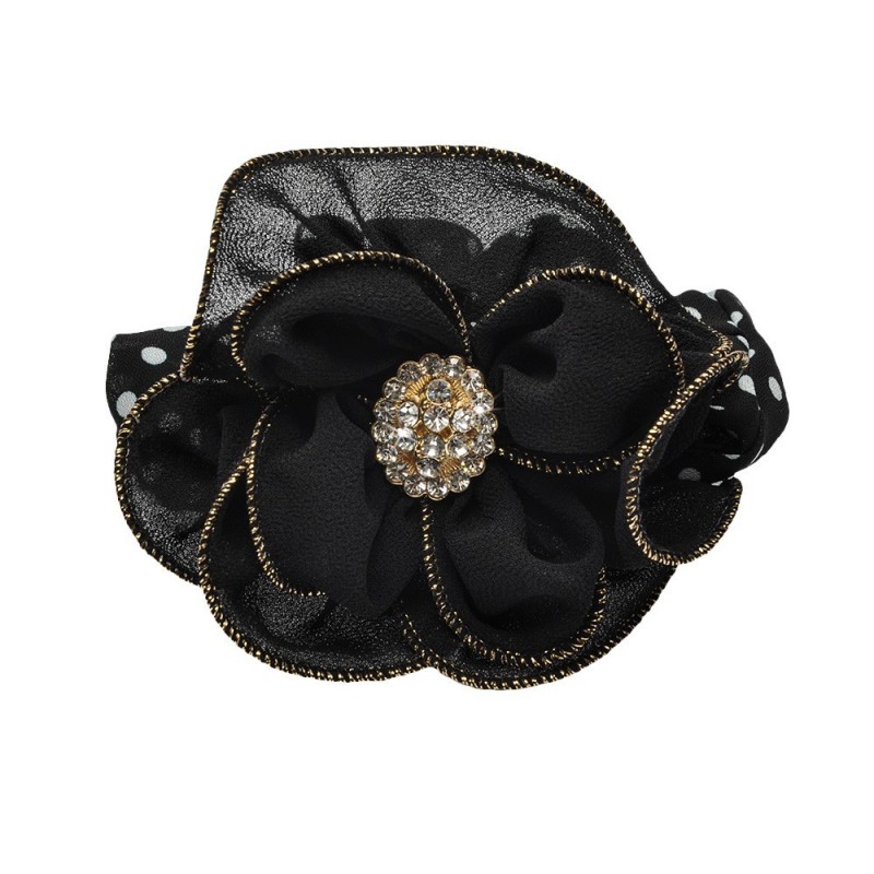 Резинка для волос шифоновая объемная с бантиком (11463) вариант 06