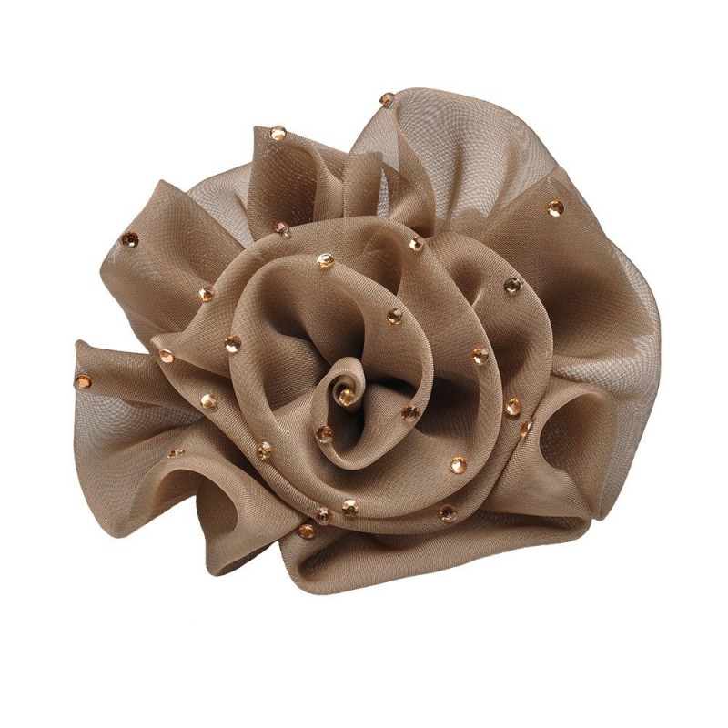 Резинка для волос шифоновая объемная с бантиком (4166) вариант 02